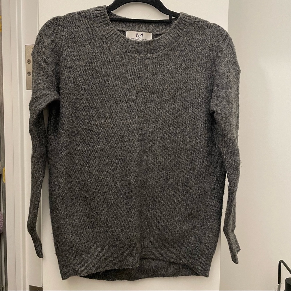 Gray mohair/wool sweater size XS